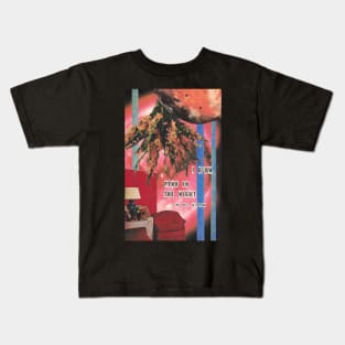 Pink in The Night - Mitski inspired collage art Kids T-Shirt